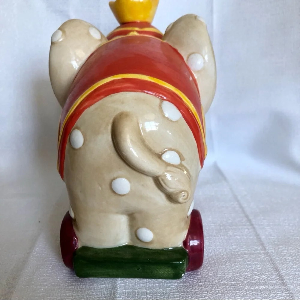 Mary Engelbreit ceramic circus elephant figure picture frame 5.5